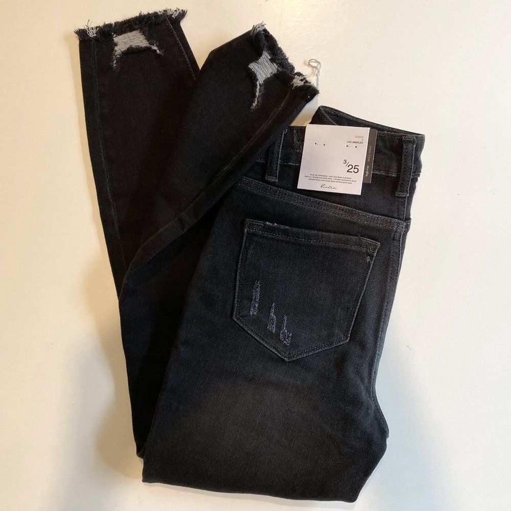 Black Kan Can Distressed Skinny Jean